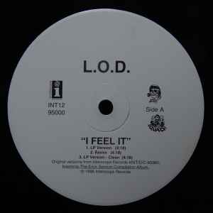 Image of Front Cover of 4625133E: 12" - L.O.D, I Feel  It (Interscope; INTL295000, US 1996, Plain Sleeve) Marks on disc. Plays well.  /G+
