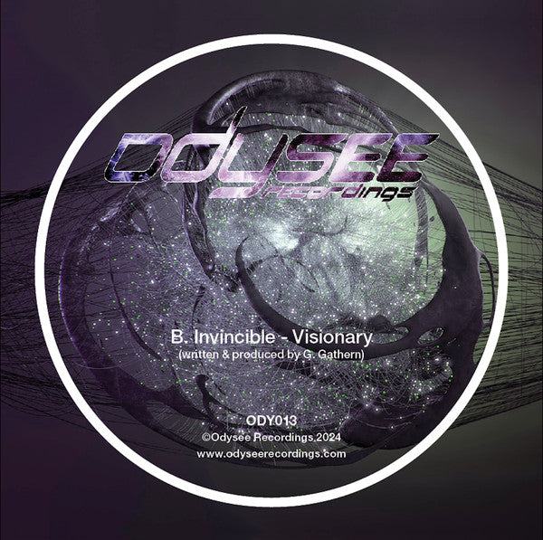 Image of Label Cover of 12" - VG/VG+ - INVINCIBLE, Take Cover E.P. (Odysee Records; ODY013, UK & Ireland 2024), , A1	Invincible, D'Zine   Take CoverA2	Invincible   TensionB	Invincible   Visionary - 4615568C