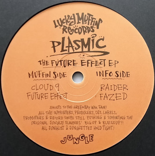 Image of Front Cover of 4615751C: 12" - PLASMIC, The Future Effect EP (Lucky Muffin Records; LUCKYMUFF 003, UK 2017)   /VG+