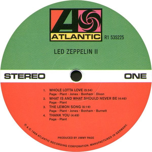 Image of Label Cover of 2xLP - NEW/NEW - LED ZEPPELIN, Led Zeppelin II (Atlantic; 8122796437, Europe 2014 Reissue, Box Set, Gatefold, Hardbound 88-page book, Numbered, Super Deluxe Edition, 180g Vinyl, Remastered, + 2xCD), ,  - 4755009S