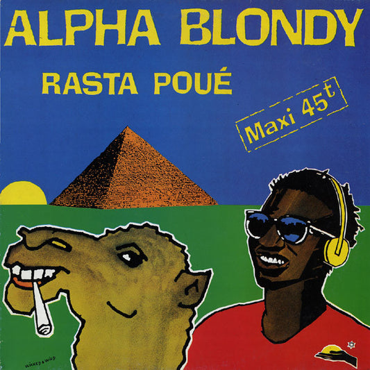 Image of Front Cover of 4645271S: 12" - ALPHA BLONDY, Rasta Pou� (Syllart Records; Syllart 8312, France 1983, Picture Sleeve)   VG/EX