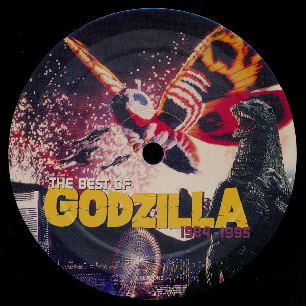 Image of Label Cover of 4625151E: 2xLP - VARIOUS ARTISTS, Best Of Godzilla 1984-1995 (Simply Vinyl; S125025, UK 2001, No Insert) Edge and Ring Wear  VG/EX