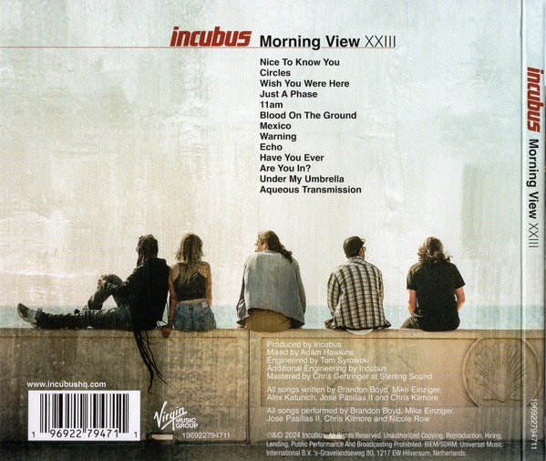 Image of Back Cover of 4615813C: CD - INCUBUS, Morning View XXIII (Virgin Music Group; 196922794711, Europe 2024) Still SEALED In Shrinkwrap  EX/M