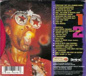 Image of Back Cover of 2xCDs - VG+/VG+ - BOOTSY COLLINS, Glory B Da Funk's On Me - The Bootsy Collins Anthology (Rhino Records; R2 74276, Germany 2001, Gatefold with pop-up, Booklet, Remastered), ,  - 1356041S