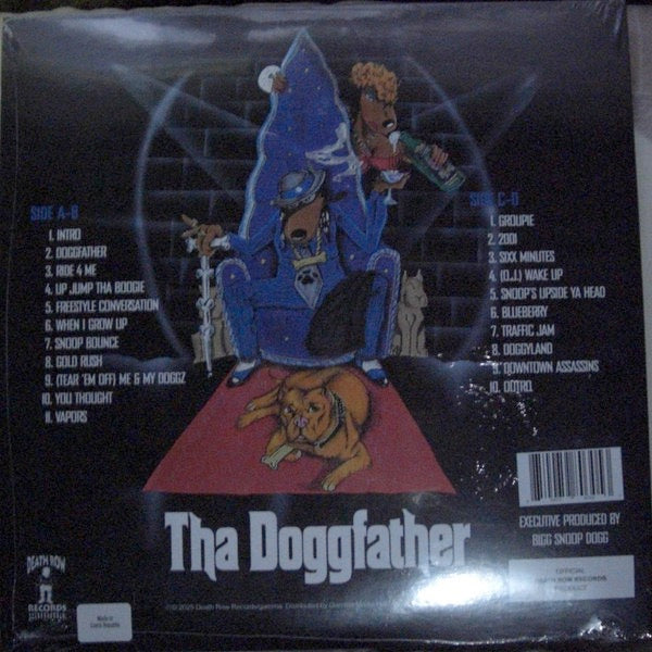 Image of Back Cover of 2xLP - NEW/NEW - SNOOP DOGGY DOGG, Tha Doggfather (DRR/gamma; DRR-LP-63588, Europe 2025 Reissue, 2LP Black Vinyl), ,  - 5135011E