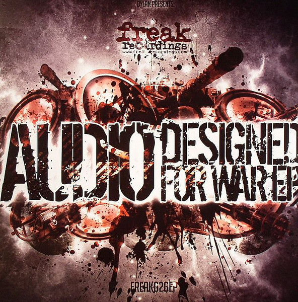 Image of Front Cover of 4715112C: 2x12" EP - AUDIO, Designed For War EP (Freak Recordings; FREAK026, UK 2007, No Sleeve, Plain Sleeve) Scuffs and marks.  /G+
