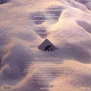Image of Back Cover of 4745071S: 3x12" - ALASKA, The Mesozoic Era (Arctic Music; AMLP01, UK 2010, White Vinyl, feat Kirsty Hawkshaw (Opus III)) Edge and Ring Wear, creases, sticker residue  VG/VG+