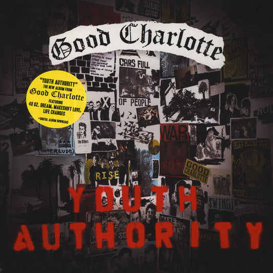Image of Front Cover of 4725138E: LP - GOOD CHARLOTTE, Youth Authority (MDDN ; MDDN001VL, US 2016, Inner) Strong VG+  VG+/VG+