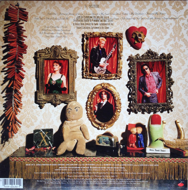 Image of Back Cover of 4725130E: LP - X, Ain't Love Grand (Elektra ; 9 60430-1, US 1985, Promo, Company Inner) Gold Promo Stamp On Rear Sleeve  VG/EX