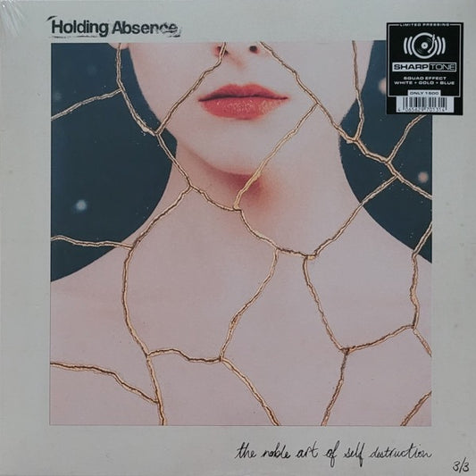 Image of Front Cover of 4715148C: LP - HOLDING ABSENCE, The Noble Art Of Self Destruction (SharpTone; 7013, Europe 2023, Inner & Booklet, White/Gold/Blue Vinyl)   VG+/VG
