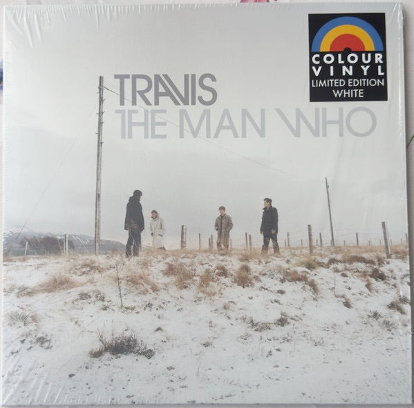 Image of Front Cover of 4715202C: LP - TRAVIS, The Man Who (Craft Recordings; CR8340, Europe 2024 Reissue, Inner, White Vinyl)   NEW/NEW