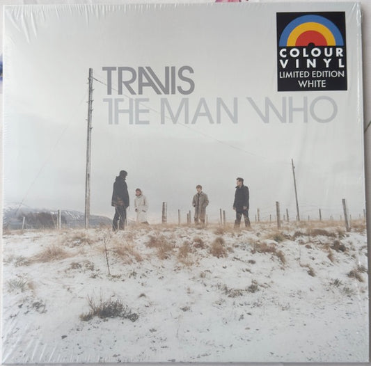 Image of Front Cover of 4715202C: LP - TRAVIS, The Man Who (Craft Recordings; CR8340, Europe 2024 Reissue, Inner, White Vinyl)   NEW/NEW