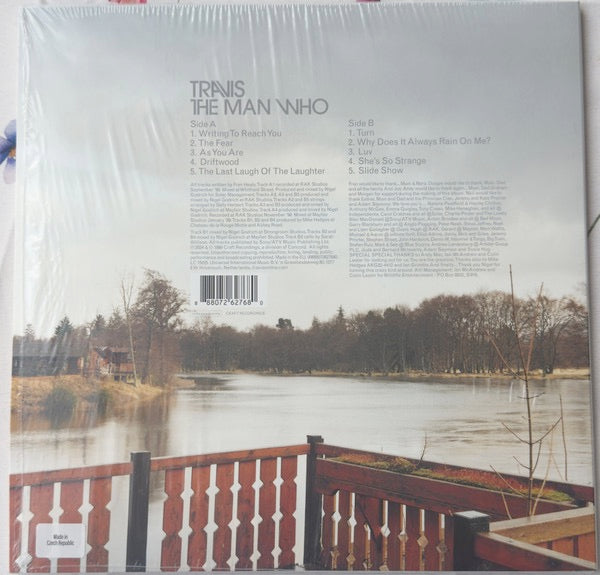 Image of Back Cover of 4715202C: LP - TRAVIS, The Man Who (Craft Recordings; CR8340, Europe 2024 Reissue, Inner, White Vinyl)   NEW/NEW