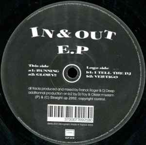 Image of Front Cover of 4745176S: 12" - FRANCK ROGER & DJ DEEP, In & Out E.P. (Straight-Up ; SUP 2018, France 2002)   /VG