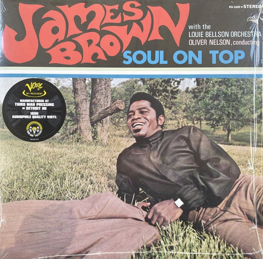 Image of Front Cover of 4715208C: LP - JAMES BROWN WITH OLIVER NELSON CONDUCTING LOUIE BELLSON ORCHESTRA, Soul On Top (Verve Records; B0036053-01, Worldwide 2023 Reissue, Gatefold)   NEW/NEW