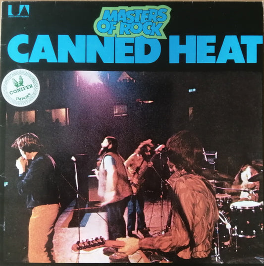 Image of Front Cover of 4715243C: LP - CANNED HEAT, Masters Of Rock (Liberty; 1A 054-92656, Netherlands 1980s, STEMRA Only on Labels) Conifer Import Sticker   VG/VG