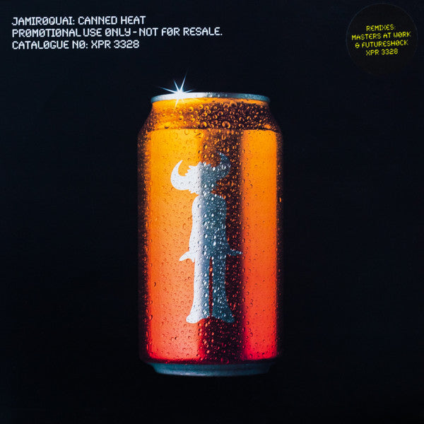 Image of Front Cover of 4745342S: 12" - JAMIROQUAI, Canned Heat (Sony Soho Square; XPR 3328, UK 1999, Promo, Hype Stickered Sleeve)   VG/VG+