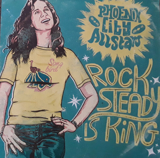 Image of Front Cover of 4745256S: LP - PHOENIX CITY ALL-STARS, Rocksteady Is King (Happy People; HPR86 LP, UK 2024, Hand Numberd, Ltd to 200, signed by Sean Flowerdew and Lenny Bignell) No. 04  VG+/VG+