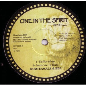 Image of Front Cover of 4725205E: LP - ROOTSAMALA & BDF, Sufferation + Dubs (One In The Spirit Records; OITS005, UK 2012)   /VG+