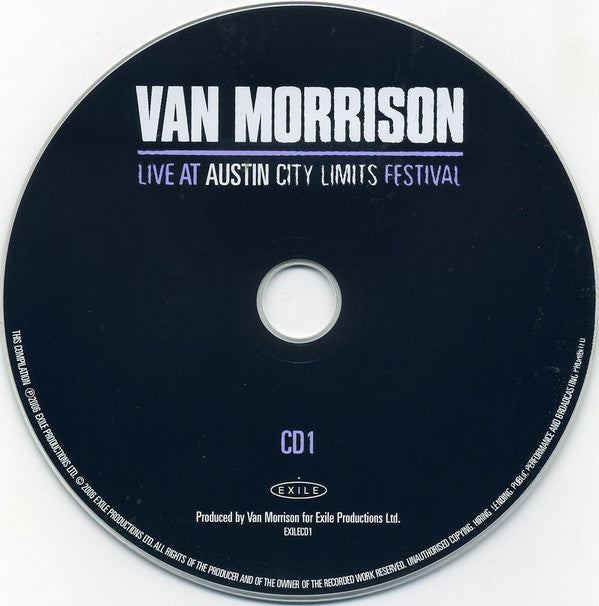 Image of Label Cover of 4755139S: 2xCD - VAN MORRISON, Live At Austin City Limits Festival (Exile ; EXILECD1, US 2006)   VG+/VG+