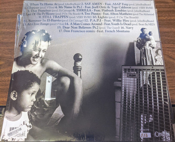 Image of Back Cover of 4745314S: 2xLP - BODEGA BAMZ, Strictly 4 My P.A.P.I.Z. (Omerta Inc; OMINC016, UK 2018 Reissue, 180 Gram Tan Vinyl, Hand Numbered) No. 270. Opened Instore, Still In Stickered Shrinkwrap  VG+/EX
