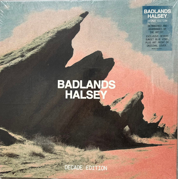 Image of Front Cover of 4725276E: LP - HALSEY, Badlands (Decade Edition) (Capitol Records; 00602478513916, Worldwide 2025, Inner, Poster, Desert Sunset Blue Vinyl)   VG+/VG+