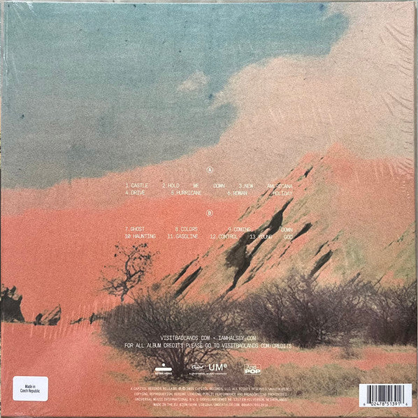 Image of Back Cover of 4725276E: LP - HALSEY, Badlands (Decade Edition) (Capitol Records; 00602478513916, Worldwide 2025, Inner, Poster, Desert Sunset Blue Vinyl)   VG+/VG+
