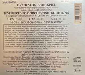 Image of Back Cover of 3xCD - VG+/VG+ - VOJISLAV MILLER, WINFRIED LIEBERMANN, Orchester Probespiel - Test Pieces For Orchestral Auditions - Oboe, English Horn, Oboe D'Amore (Edition Peters; MP 8660, Germany 1993, Double CD Case, Booklet), ,  - 4735212E
