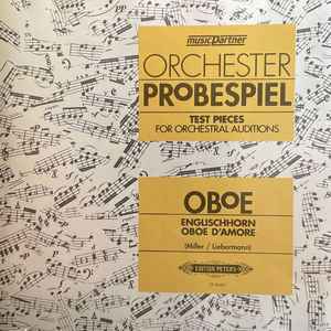 Image of Front Cover of 3xCD - VG+/VG+ - VOJISLAV MILLER, WINFRIED LIEBERMANN, Orchester Probespiel - Test Pieces For Orchestral Auditions - Oboe, English Horn, Oboe D'Amore (Edition Peters; MP 8660, Germany 1993, Double CD Case, Booklet), ,  - 4735212E