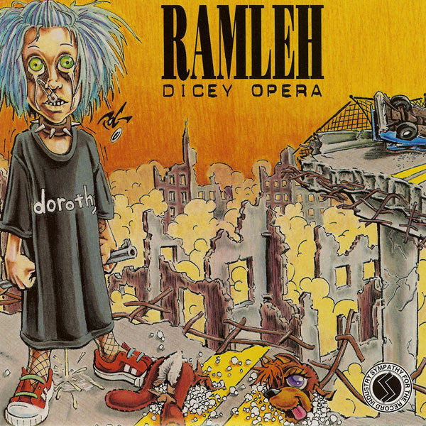 Image of Back Cover of 4715436C: 7" - RAMLEH, Night Hair Child (Sympathy For The Record Industry; SFTRI 337, US 1995, Foldover Card Picture Sleeve) Clean Copy  VG+/VG+