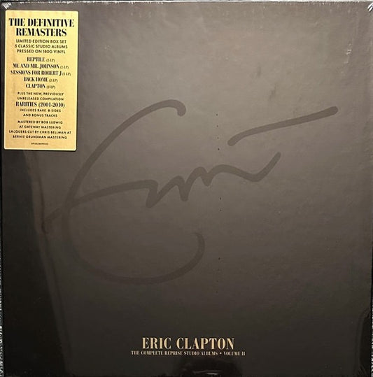 Image of Front Cover of 4735187E: 10xLP - ERIC CLAPTON, The Complete Reprise Studio Albums   Volume II (Reprise Records; 09362489995152, Worldwide 2023, Box Set, Compilation, Limited Edition, Remastered, 180g Vinyl, "5 Classic Studio Albums")   NEW/NEW