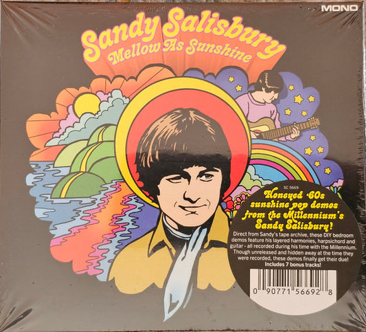 Image of Front Cover of 4755225S: CD - SANDY SALISBURY, Mellow As Sunshine (Sundazed Music; SC 5669, US 2024) Still SEALED In Shrinkwrap  EX/EX