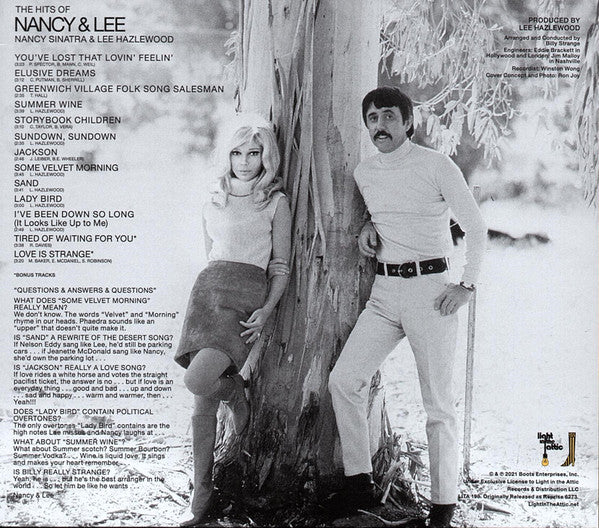 Image of Back Cover of CD - M/M - NANCY & LEE, Nancy & Lee (Light In The Attic; LITA 198-2, US 2022, Digipak, Booklet), ,  - 3936216E
