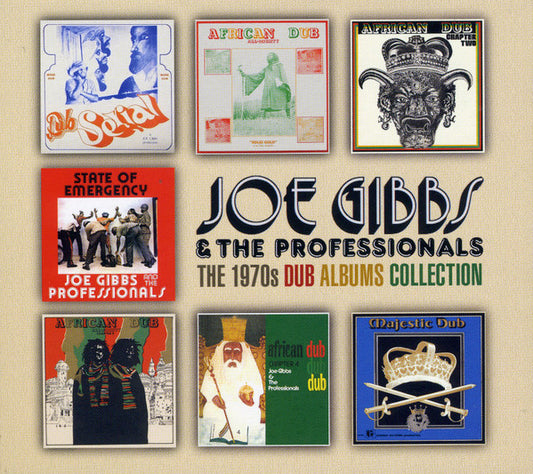 Image of Front Cover of 4835012E: 4xCD - JOE GIBBS & THE PROFESSIONALS, The 1970s Dub Albums Collection (Doctor Bird; DBCDX112, UK 2023, Quadruple digipak, Booklet)   VG+/VG+