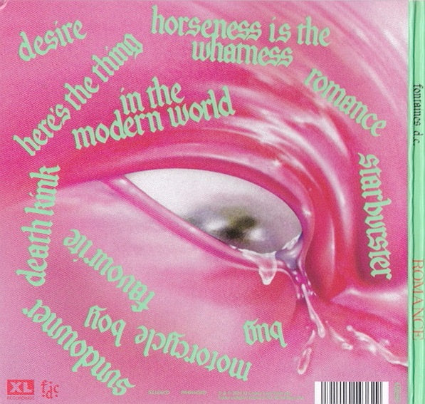 Image of Back Cover of CD - NEW/NEW - FONTAINES D.C., Romance (XL Recordings; XL1436CD, Europe 2024, Card Sleeve), ,  - 1056124S