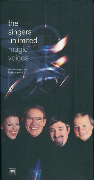 Image of Back Cover of 7xCD - EX/VG+ - THE SINGERS UNLIMITED, Magic Voices (MPS Records; MPS 539 130-2, Germany , Booklet), Light scuffs and scratch on box., A 7-CD box set that includes all of the Singers Unlimited recordings except for the Christmas album. - 4815018C