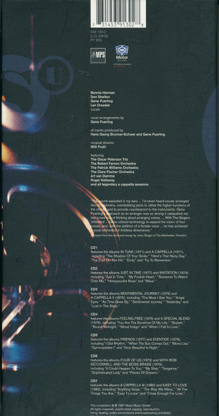 Image of Label Cover of 7xCD - EX/VG+ - THE SINGERS UNLIMITED, Magic Voices (MPS Records; MPS 539 130-2, Germany , Booklet), Light scuffs and scratch on box., A 7-CD box set that includes all of the Singers Unlimited recordings except for the Christmas album. - 4815018C