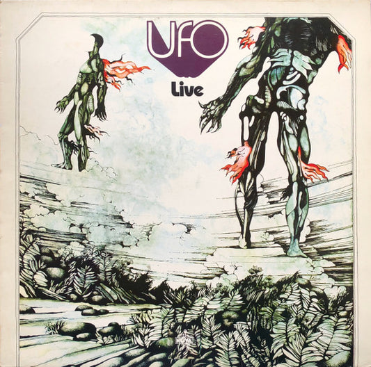 Image of Front Cover of 4815068C: LP - UFO, Live (Nova - No Label Code; SLK 16769-P, Germany Reissue) Sleeve is a bit worn, small sticker on rear.  VG/VG