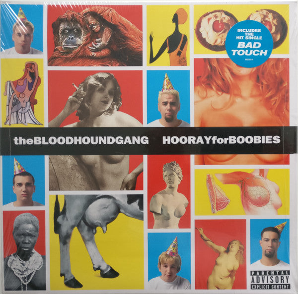 Image of Front Cover of LP - VG+/VG+ - BLOODHOUND GANG, Hooray For Boobies (Geffen Records; B0023263-01, US 2016 Reissue, Gatefold, Insert, Blue Translucent (Haze) Vinyl), ,  - 4845058S