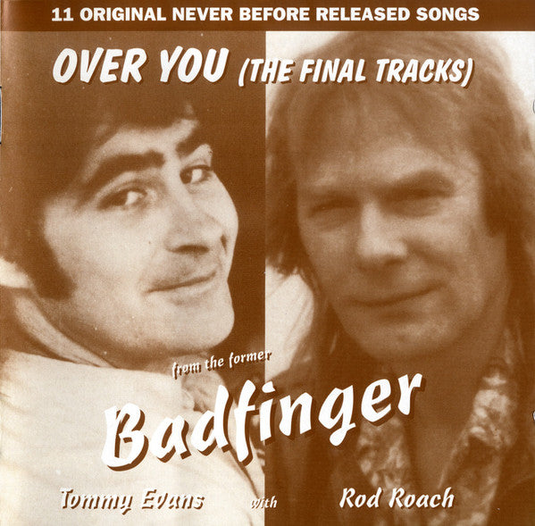 Image of Front Cover of CD - VG+/VG+ - TOM EVANS, ROD ROACH, Over You (The Final Tracks) (Gipsy Records ; BF1CD, UK 1993), Light Marks only.,  - 4855060S