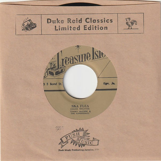 Image of Front Cover of 4855076S: 7" - TOMMY MCCOOK & THE SUPERSONICS / LLOYD WILLIAMS WITH TOMMY MCCOOK & THE SUPERSONICS, Ska Flea / I Wish I Had Someone (Treasure Isle; T049, Japan 2022, Company Sleeve, Limited Edition / Remastered)   EX/EX