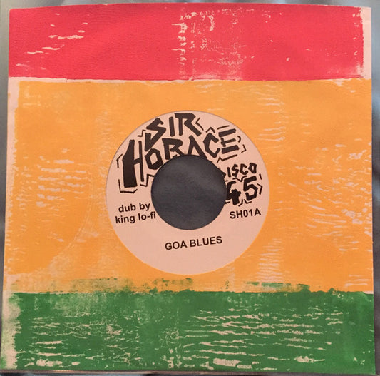 Image of Front Cover of 4855157S: 7" - SIR HORACE, Goa Blues (; SH01, UK 2012, Hand Painted Sleeve)   VG+/VG+