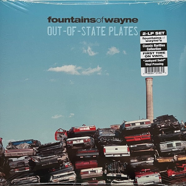 Image of Front Cover of 4835130E: LP - FOUNTAINS OF WAYNE, Out-Of-State Plates (Virgin; RGM-1464, US 2023, Gatefold, Insert, Compilation, Junkyard Swirl Vinyl)   NEW/NEW