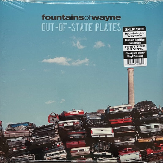 Image of Front Cover of 4835130E: LP - FOUNTAINS OF WAYNE, Out-Of-State Plates (Virgin; RGM-1464, US 2023, Gatefold, Insert, Compilation, Junkyard Swirl Vinyl)   NEW/NEW