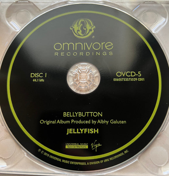Image of Label Cover of 4835156E: 2xCD - JELLYFISH, Bellybutton (Omnivore Recordings; OVCD-5, UK & US 2015, Double Digipak, Booklet)   VG+/VG+
