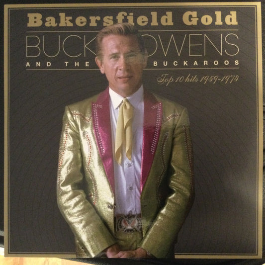 Image of Front Cover of 3xLP - EX/EX - BUCK OWENS, Bakersfield Gold Top 10 Hits 1959-1974 (Omnivore Recordings; OVLP-485, US 2022, Triple Gatefold, Sides 1-4 Mono / Sides 5-6 Stereo), Opened Instore, Still In Stickered Shrinkwrap,  - 4845111S