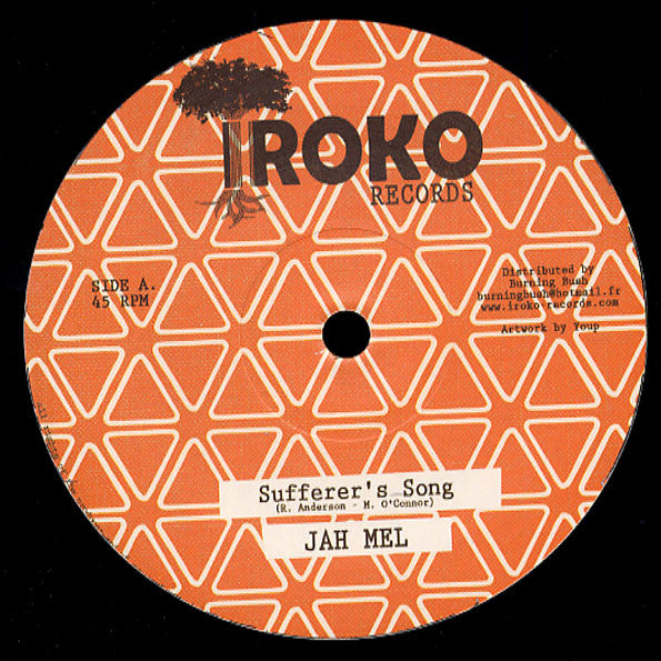 Image of Front Cover of 12" - /EX - JAH MEL, Sufferer's Song / Sinking Sand (Iroko Records; BB08, France 2011 Reissue), ,  - 4825154E