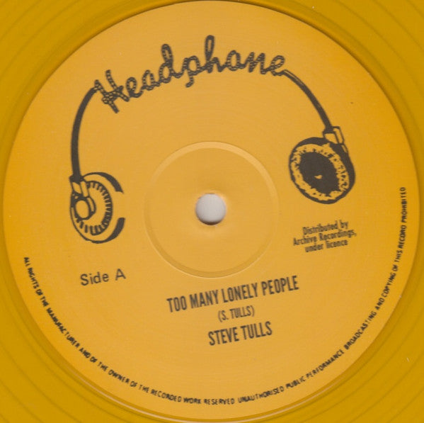 Image of Label Cover of 4825158E: 12" - STEVE TULLS / BOOM BACK, Too Many Lonely People / Road Block (Headphone; , UK & Europe 2017 Reissue)   /EX
