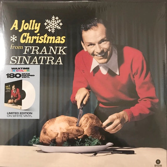 Image of Front Cover of 4855287S: LP - FRANK SINATRA, A Jolly Christmas From Frank Sinatra (WaxTime In Color; 950705, Europe 2021 Reissue, Standard Sleeve, White Vinyl)   NEW/NEW