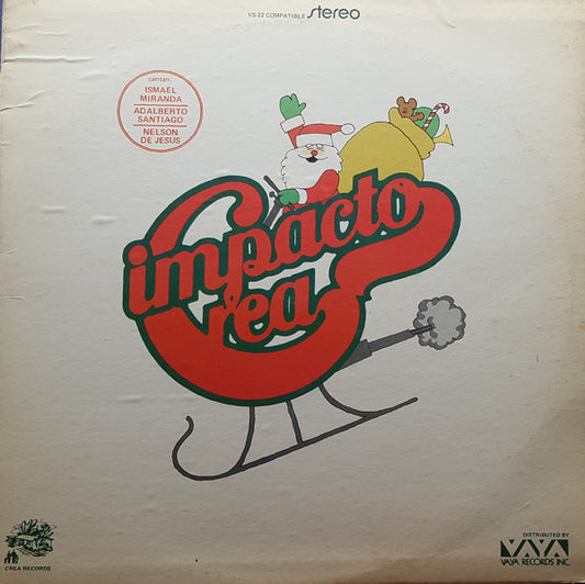 Image of Front Cover of 4815330C: LP - IMPACTO CREA, Impacto Crea (Crea Records; VS-22, US 1973 Reissue) Record has very slight warp. Sleeve has shrink-wrap on it with original hype sticker (mottled). Some wear / staining at corners, minor damage at edges  VG/VG